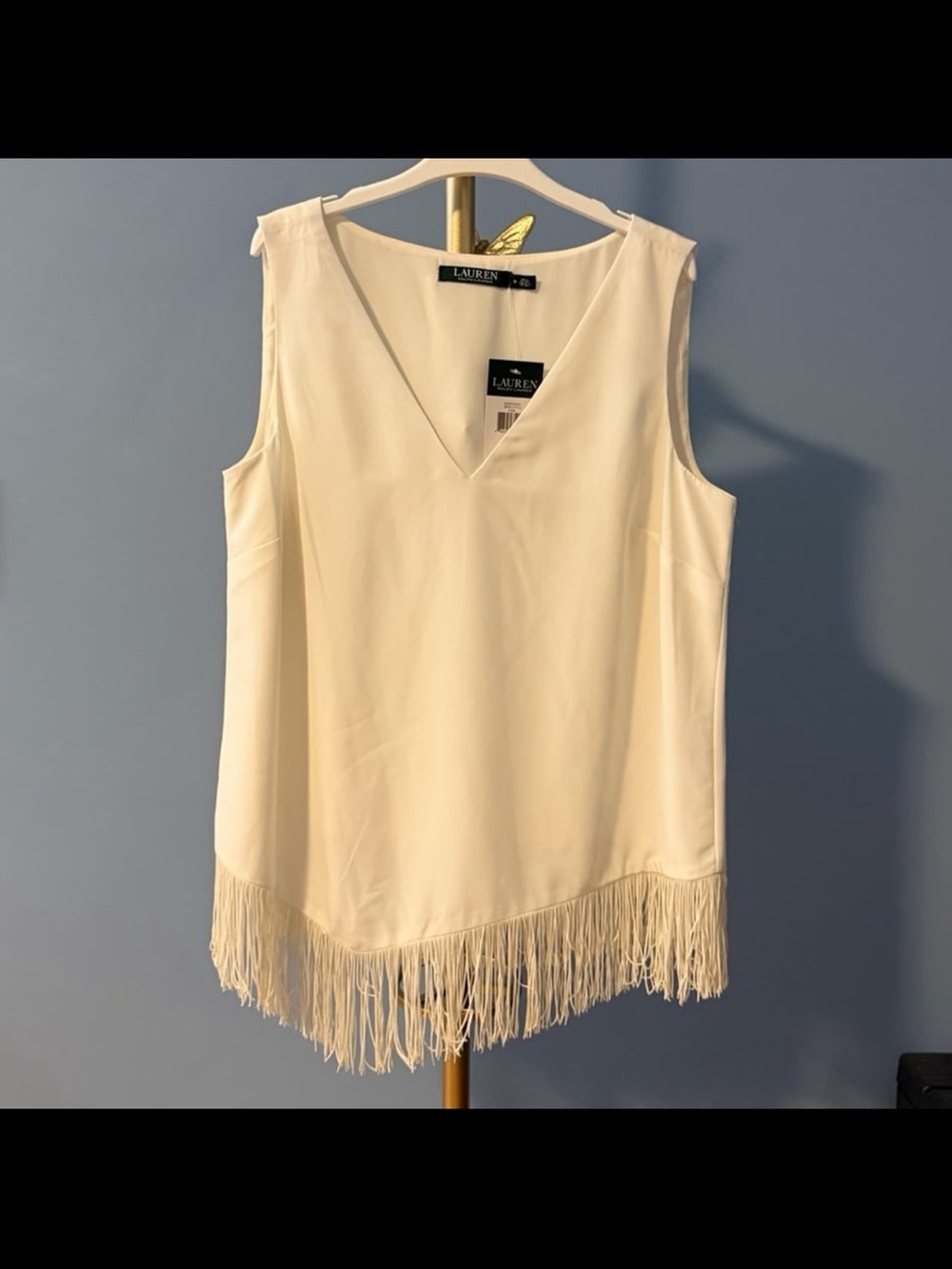 ⚡️⭐️Lauren Ralph Lauren Fringe Tank Top - Size 8